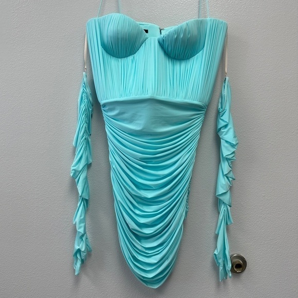 Alex Perry Paige Mini Dress White AU8 - Picture 7 of 10